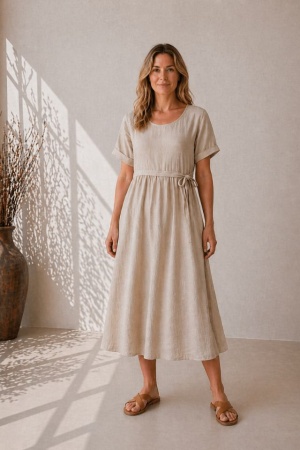 Linane kleit Stella hele naturaal