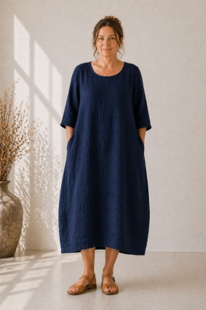 Linane kleit Annarose söekarva sinine