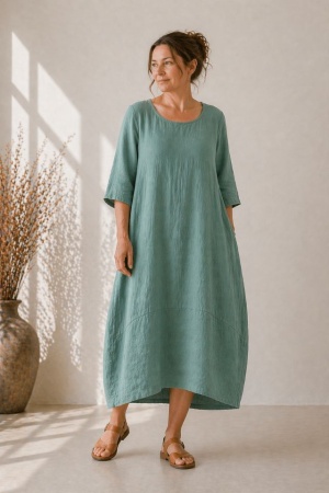 Linane kleit Annarose veeroheline