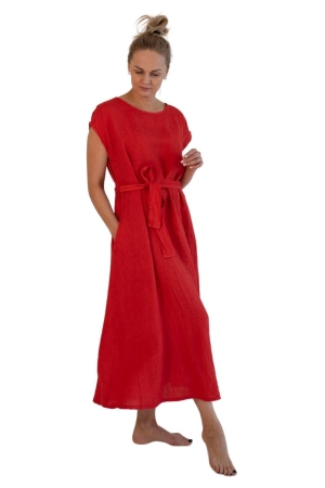 Linane kleit ANNABEL fiesta punane