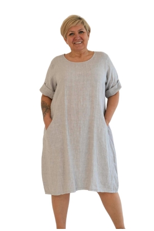 LINANE KLEIT_TUUNIKA FREIA, kahvatu hall