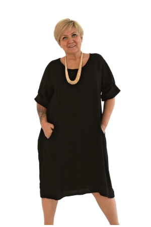 LINANE KLEIT_TUUNIKA FREIA, musta värvi
