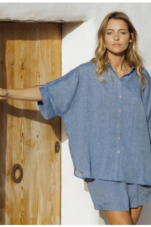 Linane pluus Top Cabrera Denim chambray.jpg