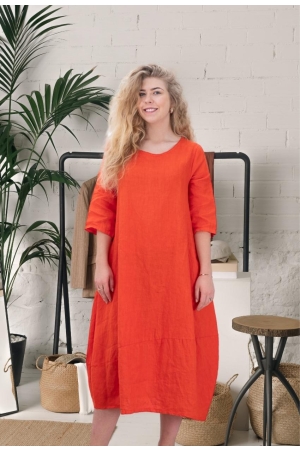 Linane kleit Annarose oranz.jpg
