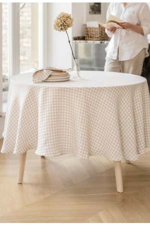 Ümmargune laudlina Natural Gingham-1.jpg