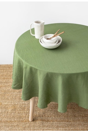 Ümmargune linane laudlina-Forest green-2.jpg