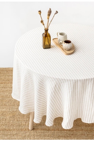 Ümmargune linane laudlina-Striped in natural-2.jpg