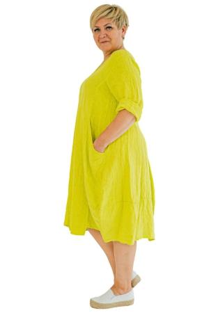 LINANE KLEIT DONNA, mustard