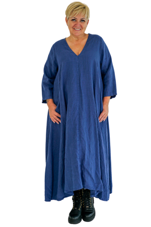Linane kleit DELISA navy blue
