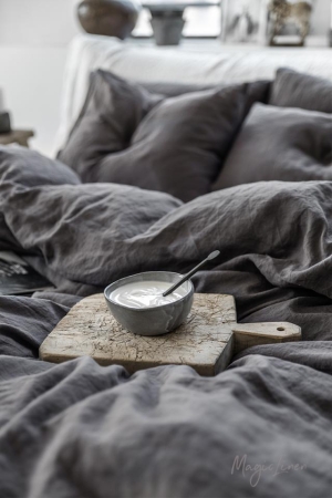 LINANE 3-osaline voodipesukomplekt CHARCOAL GRAY