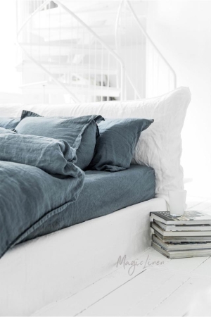LINANE 3-osaline voodipesukomplekt GRAY BLUE