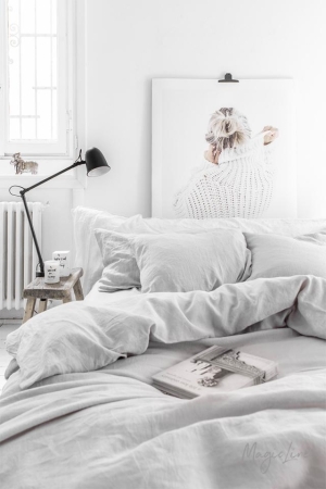 LINANE 3-osaline voodipesukomplekt LIGHT GRAY