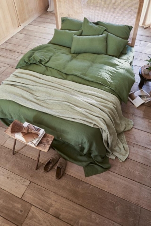 LINANE 3-osaline voodipesukomplekt FOREST GREEN