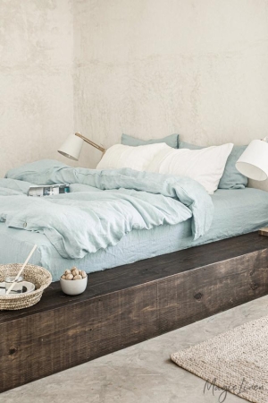 LINANE 3-osaline voodipesukomplekt DUSTY BLUE