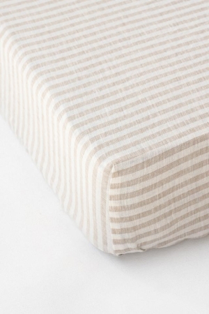 LINANE KUMMIGA VOODILINA STRIPED IN NATURAL