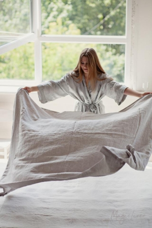 LINANE VOODILINA LIGHT GRAY