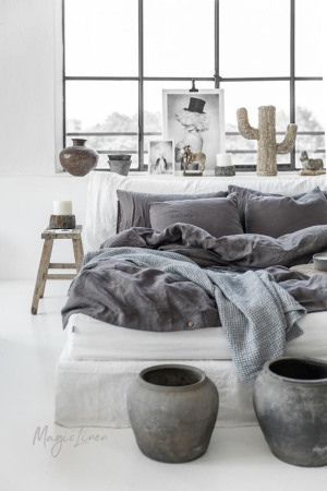 LINANE TEKIKOTT CHARCOAL GRAY