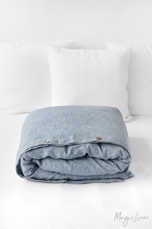 LINANE VOODIPESU BLUE MELANGE