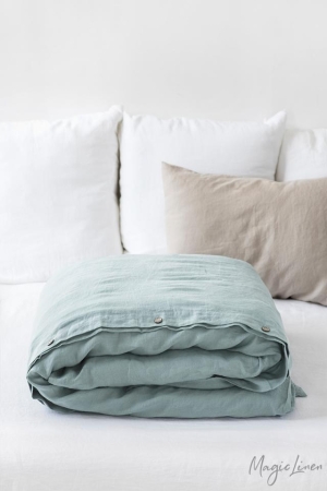 LINANE VOODIPESU DUSTY BLUE