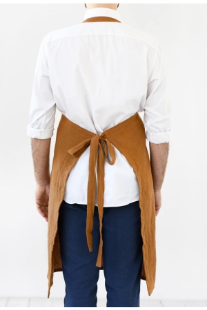 Meeste linane põll Bib Apron Cinnamon-2.jpg