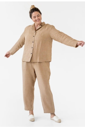 LINANE PIDZAAMA LAGUNA BROWN WINDOWPANE I MAGIC LINEN-1.jpg