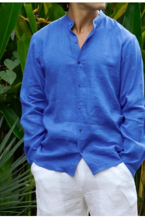 Meeste linane särk Bonaire Classic blue.jpg