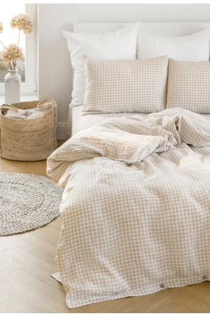 Linane padjapüür Natural Gingham-2.jpg