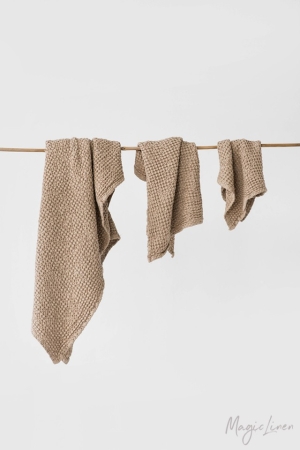 LINASED RÄTIKUD VAHVELKANGAST ( 3 pcs ) BEIGE 