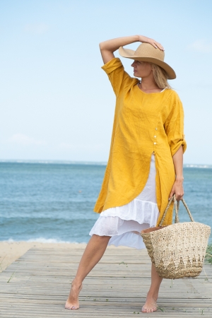 ROMANTIC LINANE KLEIT, MUSTARD