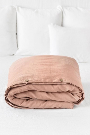 Linane tekikott -peach-duvet-cover