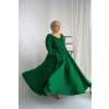 Linane kleit DELIla looduslik roheline 1.jpg