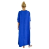 LINEN LONG DRESS DELISA, royal blue