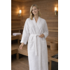 Naiste linane vahvelkoega hommikumantel white 1-211.png