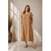 naiste linane kleit aurora  camel.jpg