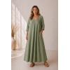 naiste linane kleit misty oliiviroheline.jpg